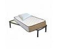 Kit Eko - Materasso In Memory Da 3 Cm Anallergico, Senza Collanti O Cfc, Con Rete A Doghe + Cuscini Kit - 80x200 Cm Singolo + Rete + 1 Cuscino