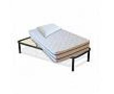 InMaterassi Kit Materasso Memory In Bamboo + Rete A Doghe + Cuscini Memory Kit - 80x190 Cm Singolo + Rete + 1 Cuscino