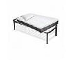 InMaterassi Kit Comfort - Materasso Waterlily Alto 22 Cm + Rete A Doghe + Cuscini Memory Kit - 80x190 Cm Singolo + Rete + 1 Cuscino