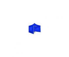 ray bot Gazebo pieghevole 4x4 blu Exa 45mm alluminio con finestre PVC 350g