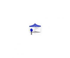 ray bot Gazebo pieghevole 4x4 blu Exa 45mm alluminio senza laterali PVC 350g
