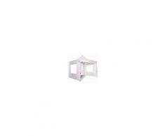 ray bot Gazebo pieghevole 3x3 bianco Exa 55mm alluminio con finestre PVC 350g