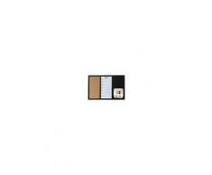 Lavagna magnetica con sughero Planner full multiuso nero 60 x 40 cm