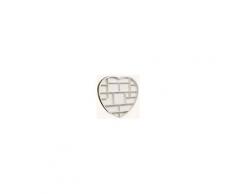 Bacheca a forma di cuore in legno bianco anticato L101xPR16xH98 cm