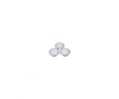 Tris ciotoline antipastiera in porcellana bianca Shabby L21xPR21xH7,5 cm