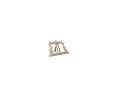 Leggio da appoggio in legno finitura bianca anticata L57xPR7xH38 cm
