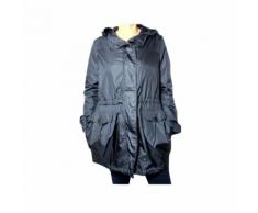 ASPESI giaccone donna modello ABAT -JOUR SUMMER blu con cappuccio Blu-Aspesi