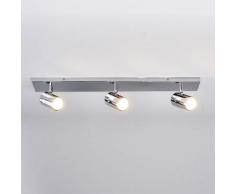 Lampada da soffitto per bagno Dejan a tre luci