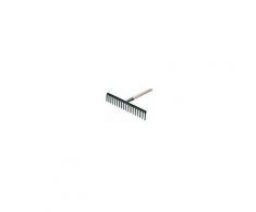 Bricoman Rastrello Terra 18 Denti 4 Mm Per Raccolta Foglie Senza Manico