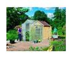 Pircher SERRA CASETTA GIARDINO IN LEGNO DI ABETE GREZZO E POLICARBONATO 4 MM FLORA 4 ARREDO ESTERNO