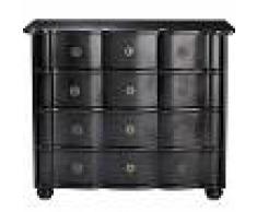 Maisons du Monde Cassettone nero a 4 cassetti Gustavia