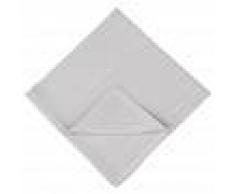 Maisons du Monde 4 tovaglioli in cotone grigi motivi a righe iridate, 40x40 cm