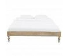 Maisons du Monde Letto 180x200 cm in legno massello di mango scolpito Meeko
