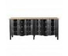 Maisons du Monde Cassettone 6 cassetti in acacia e mango nero Versailles