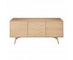 Maisons du Monde Credenza a 3 ante in legno massello di quercia Keops