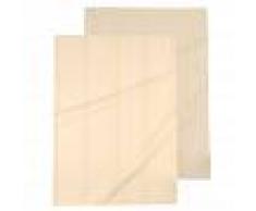 Maisons du Monde 2 strofinacci in cotone giallo e écru