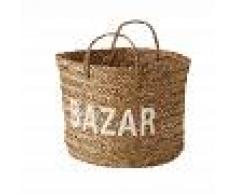 Maisons du Monde Cestino intrecciato in vimini H 38 cm BAZAR