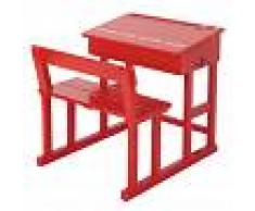 Maisons du Monde Piccola scrivania rossa per bambini Pupitre