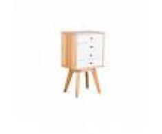 Cassettiera con 4 cassetti in stile nordico Het030