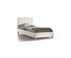 Stones Letto singolo Sofia bianco con contenitore