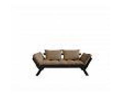 Karup Divano letto Bebop di mocca con struttura nera
