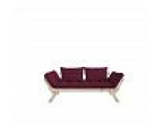 Karup Divano letto Bebop di bordeaux con struttura natural
