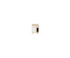 Maisons du Monde Comodino 1 porta 1 cassetto in paulonia bianco Spring