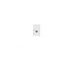 Maisons du Monde Comodino bianco con 1 cassetto Valentine