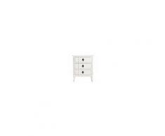 Maisons du Monde Comodino bianco in legno con cassetti L 57 cm Comtesse