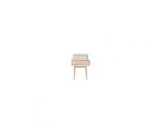 Maisons du Monde Comodino bianco e rosa 2 cassetti Blush