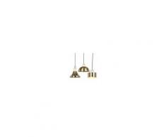 QAZQA Set 3 lampade a sospensione chic ottone e marmo - ALBASTA