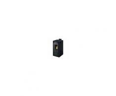 LineaVZ Stufa a pellet ad aria acciaio nero LineaVZ Galaxy 10 da 9,63 kW