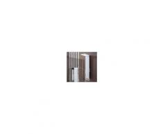 WEISS STERN (L) Pannello doccia idromassaggio Monte Bianco acciaio inox bianco miscelatore incasso a 3 vie