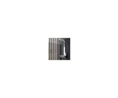 WEISS STERN (L) Pannello doccia Cervino acciaio inox spazzolato e miscelatore termostatico incasso a 2 vie