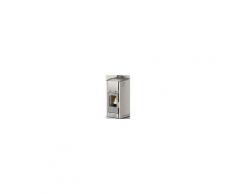 LineaVZ Stufa a pellet ad aria LineaVZ Small 9 acciaio bianco potenza globale 8,73 kW