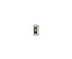 THERMOROSSI Stufa a pellet bianca-beige puntinato Thermorossi Lienz potenza 13,2 kW classe A+