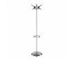 KARTELL appendiabiti da terra HANGER (Nero - Acciaio spazzolato e policarbonato)