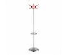 KARTELL appendiabiti da terra HANGER (Rosso aranciato - Acciaio spazzolato e policarbonato)