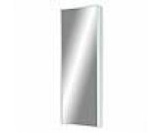 KRISTALIA contenitore pensile scarpiera FOOT BOX (Struttura alluminio verniciato bianco / frontale specchio - Alluminio / Vetro)