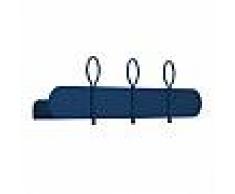 MEME DESIGN mensola con 3 ganci appendiabiti da parete BALLOON 60 cm (Blu Navy - Metallo)