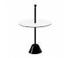 ZANOTTA tavolino SERVOMUTO (Bianco e nero - Acciaio e laminato)