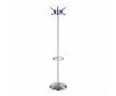 KARTELL appendiabiti da terra HANGER (Cobalto - Acciaio spazzolato e policarbonato)