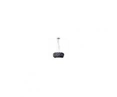 LEUCOS lampada a sospensione DELUXE S 50 LED (Nero satinato - Vetro soffiato incamiciato)