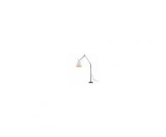 Artemide lampada da terra TOLOMEO MEGA Ø 36 cm (ON-OFF diffusore in carta pergamena e struttura nera - Alluminio, acciaio)