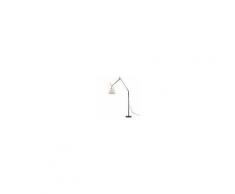 Artemide lampada da terra TOLOMEO MEGA Ø 32 cm (ON-OFF diffusore in carta pergamena e struttura nera - Alluminio, acciaio)