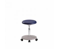 bimos Sgabello da lavoro per laboratorio, campo di regolazione altezza 460 - 650 mm, sedile imbottito in similpelle