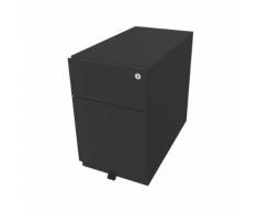 BISLEY Cassettiera con rotelle Note™, con 1 supporto per cartelle sospese, 1 cassetto universale, alt. x largh. x prof. 495 x 300 x 565 mm, con