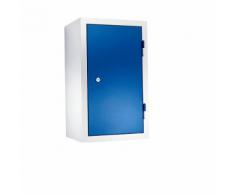 QUIPO Armadietto pensile per officina, alt. x largh. x prof. 600 x 350 x 320 mm, ante in lamiera piena