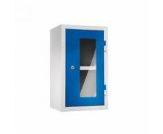 QUIPO Armadietto pensile per officina, alt. x largh. x prof. 600 x 350 x 320 mm, ante con finestrella