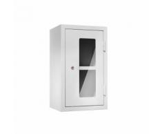 QUIPO Armadietto pensile per officina, alt. x largh. x prof. 600 x 350 x 320 mm, ante con finestrella